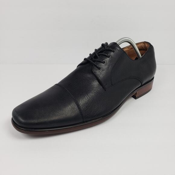 Florsheim Postino Cap Mens Size 11 D Black Leather Oxford Dress Shoes 15149-001 main image 9